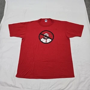 Size XL Vintage No Bozos Red T-Shirt 70s 80s Bozo The Clown Tally Ho Pub Tee EUC - Picture 1 of 9