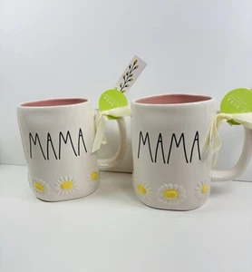 Rae Dunn "MAMA" Mug w/ Daisies Pink Interior Mother's Day Gift - Picture 1 of 4