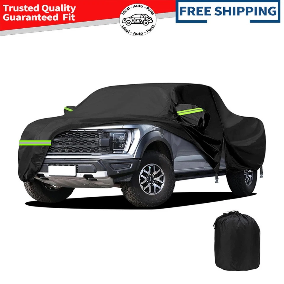 6 Layers Waterproof Pickup Truck Cover with Zipper Door For Dodge Ram 1500 2500 - Image 1 of 4