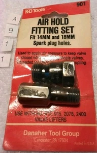 901 K-D TOOLS AIR HOLD FITTINGS SET " FITS 14MM-18MM SPARK PLUG HOLES " ๐บ๐ธ - Picture 1 of 9