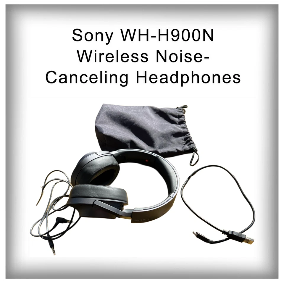 Sony WH-H900N Auriculares Inalámbricos con Cancelación de Ruido - Usados, con Cables y Bolsa Foto 1 de 1
