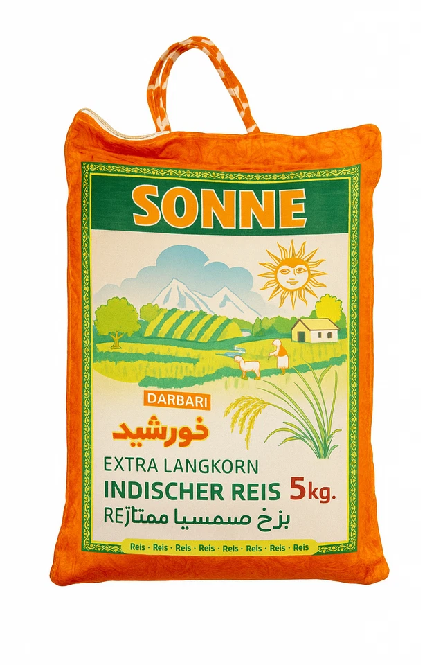 Khorshid Sonne Basmati Reis Darbari Extra Langkorn Reis 5 Kg - Bild 1 von 1