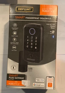 Catenaccio Defiant Smart impronte digitali nero opaco 1009 561 252 - Foto 1 di 2