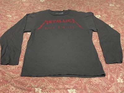 Metallica Kill Em All Long Sleeve Graphic T Shirt Size Small Gray 2016 Bravado - Image 1 of 4