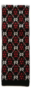 GUCCI Schal aus Baumwolle Und Wolle Unisex Diamonds 547453 4G250 1078 25x180 CM - Bild 1 von 3