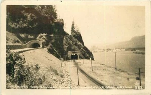 Foto postal Oregon Salem Andrews Railroad Bonneville Dam RPPC 21-14378 - Imagen 1 de 2