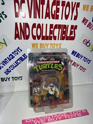 Figura de acción TMNT Teenage Mutant Ninja Turtles 1989 Baxter Stockman SIN PERFORAR Foto 1 de 4