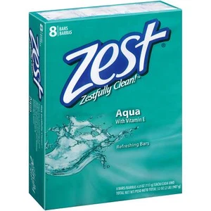 Zest AQUA Deodorant Bar Soap with Vitamin Exfoliating moisturizing 24 Bars 3.2oz - Picture 1 of 1