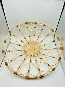 Bamboo Sunflower Frame Handcrafted Decorative 20" Diameter 4" Width NEW - Picture 1 of 12