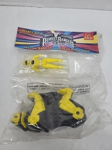 1995 McDonald's Power Rangers Yellow Ranger with Bear Ninjazord New - Picture 1 of 18
