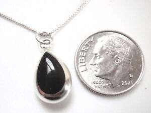 Reversible Mother of Pearl and Simulated Black Onyx 925 Sterling Silver Pendant