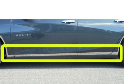 Stainless Steel Rocker Panel Trim 8Pc For 2016-2024 Chevrolet Malibu 1.5" - 2.0" - Image 1 of 4