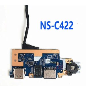 Para Thinkpad E15 USB RJ45 WLAN Ethernet Placa de botón de alimentación con cable NS-C422 - Imagen 1 de 2
