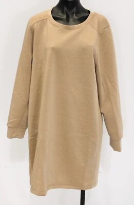 Dear Scarlett Women's Plus Long Sleeve Milan Shift Dress AC2 Khaki Size 2X NWT - Image 1 of 4