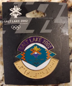 OLYMPIC PIN 2002 SALT LAKE BRAILLE Milan Cortina O1 New in Package - Picture 1 of 2
