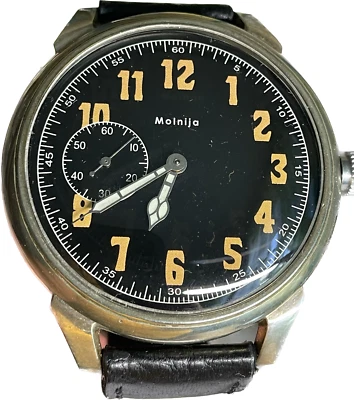 Watch MARRIAGE USSR 60y  MILITARY STYLE 3602 18J  Converted Vintage Pocket Watch - Image 1 of 4