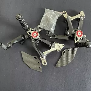 For Ducati Streetfighter V4 S 2020-2022 Adjustable Rearset Foot Rest Peg Pedal - Picture 1 of 14