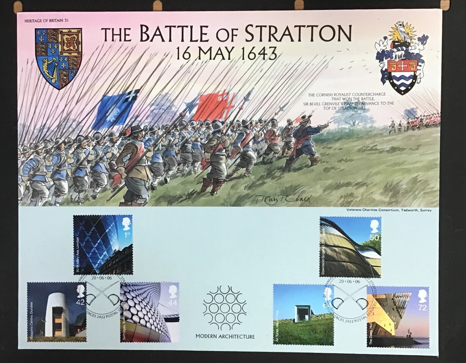 2006 Modern Architecture The Battle of Stratton Official FDC. 1 of 50 covers. - Image 1 of 1
