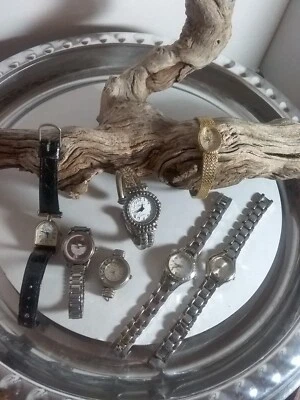 7 relojes vintage para mujer Sarah Coventry Jordache LA Express Geneva Anne Klein UT Foto 1 de 4