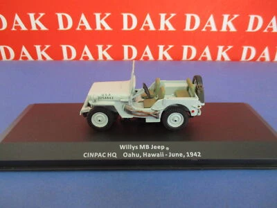 Die cast 1/43 Modellino Auto Willys MB Jeep CINPAC HQ Hawaii 1942 - Immagine 1 di 4