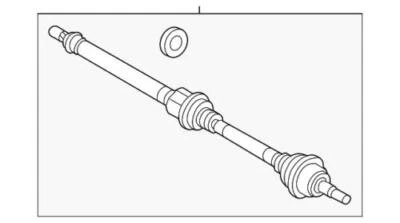 Genuine Ford 2016-2018 Focus SE CV Axle Assembly Front Right F1FZ-3B436-A - Image 1 of 2