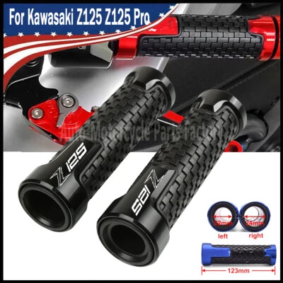 Black Motorcycle Handlebar Grip Throttle Grip For Kawasaki Z125 Z125 Pro 2016-24 - Image 1 of 4