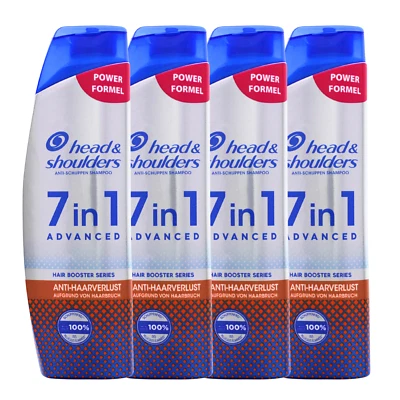 4 x Head & Shoulders 7in1 Anti Schuppen Shampoo Schützt vor Haarausfall je 250ml