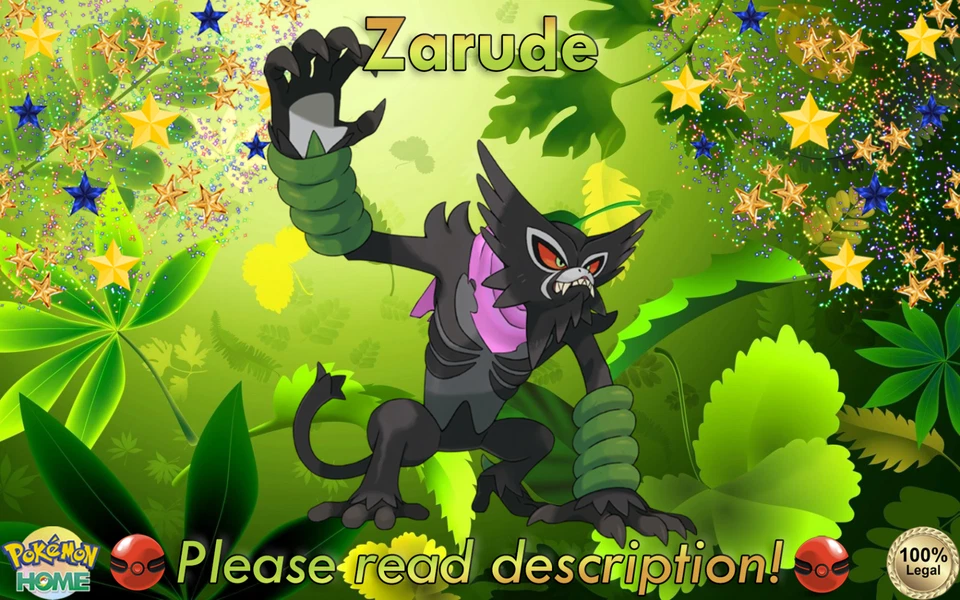 ✨Dada Zarude Jungle EVENT 6IV✨Pokémon Sword Shield Scarlet Violet HOME (💯Legal) - Image 1 of 1