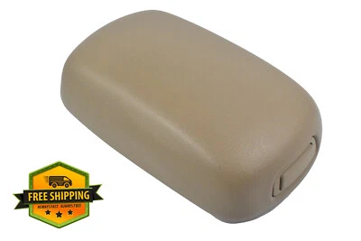 Conjunto de tapa reposabrazos de cuero beige consola central Kia Optima 2006-2008 OEM Foto 1 de 4