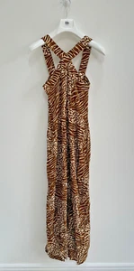 Kachel Anthropologie Maxi Midi Dress Print Summer Halter Cross Neck UK 8 🥻 NEW - Picture 1 of 7