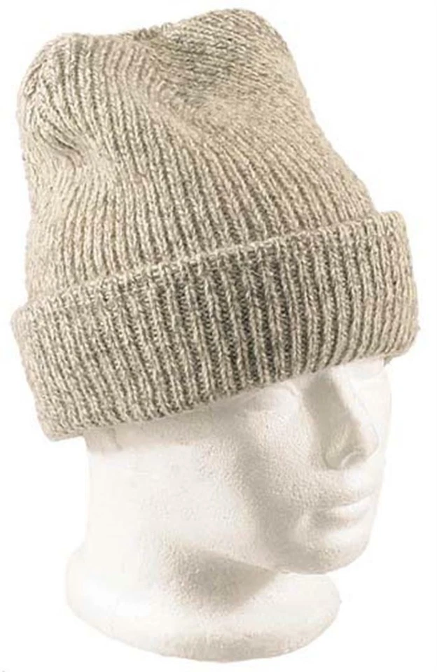 Ragg Wool Beanie Walnut 3M Thinsulate Lined Stretch Fit Winter Warm Hat Cap Ski - Image 1 of 4