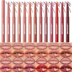 12 Colors Sculpting Matte Velvet Lip Liner Set, Waterproof, High Pigmented - Picture 1 of 12