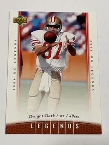 2006 Upper Deck Legends Football #31 - Dwight Clark - San Francisco 49ers - Picture 1 of 2