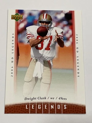 2006 Upper Deck Legends Football #31 - Dwight Clark - San Francisco 49ers - Image 1 of 2