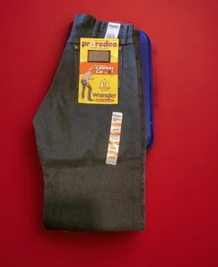 Vintage 1990’s Wrangler Cowboy Cut, ProRodeo, Deadstock NWT, Size 32X36 CHARCOA - Picture 1 of 9