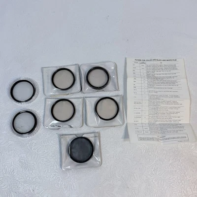 Random Lot of Vintage 52mm Camera Filters Tiffen Eitar Clear Polarizer Sky UV - Image 1 of 4