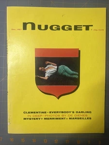 NUGGET Man's World Magazine December 1957 Vol. 2 #11 PINUP HIGH GRADE FILE COPY - Picture 1 of 6