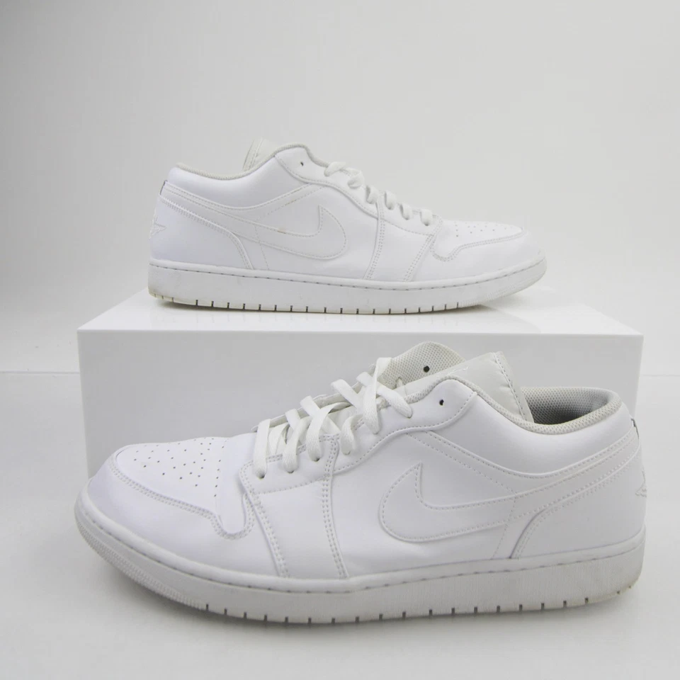 Air Jordan Basketball Shoe Men's White Used - Image 1 of 1