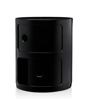 Genuine Kartell Componibili Classic by Anna Castelle Ferrieri No. 4966 in Black - Image 1 of 4
