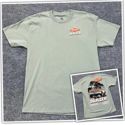 Camisa Blazer Chevy M Verde 1974 Camión Gráfico Camiseta Chevrolet Logo Verde Nueva Foto 1 de 4