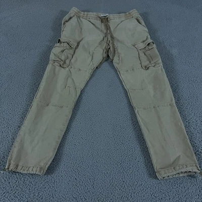 Pantalones Pacsun Para Hombre Grandes Beige Calce Ajustado Jogger Carga Algodón Cordón Senderismo Foto 1 de 4