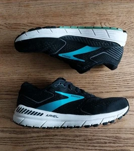 Brooks Ariel 20 Black Teal Running Shoes 1203151B064 Sneakers Womens Sz 10 B - Picture 1 of 7