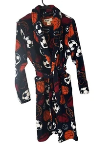 Boys Urban Pipeline Navy Blue Sports Belted Fleece Robe large 12/14 - Picture 1 of 6