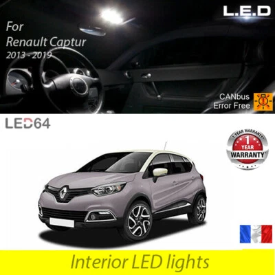 Kit Bombilla LED Interior Iluminación Blanca para Renault Captur Foto 1 de 3