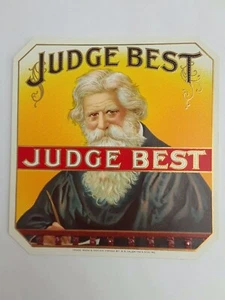 Etiqueta de caja de cigarros Judge Best vintage - Imagen 1 de 1