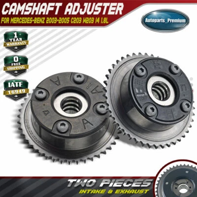 2x Ajustador de árbol de levas de admisión y escape para Mercedes-Benz C230 03-051,8 L M271 W203 Foto 1 de 4