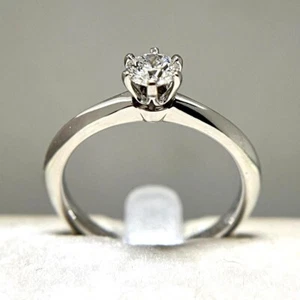 Tiffany & Co Pristine Diamond Platinum Solitaire Ring with Certificate Pt950 - Picture 1 of 12