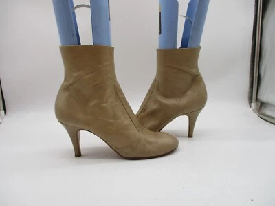 Barney's New York Tan Leather Heel Ankle Fashion Boots Womens Size EUR 39 - Image 1 of 4