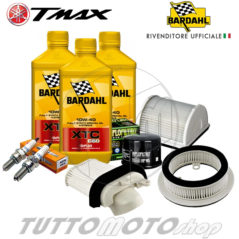 Tagliando YAMAHA TMAX 500 2001-2007 / Olio Bardahl XTC + Filtri Candele T-MAX - Immagine 1 di 1
