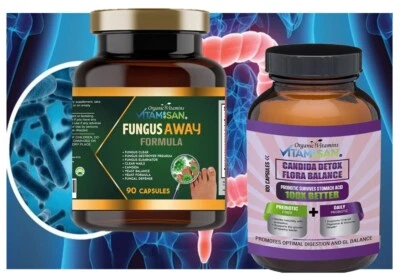 ORGANIC VITAMINS PURE & HEALTH Probiotic Toenail Fungus 100 billion probiotic and fungi xl candida support Inte